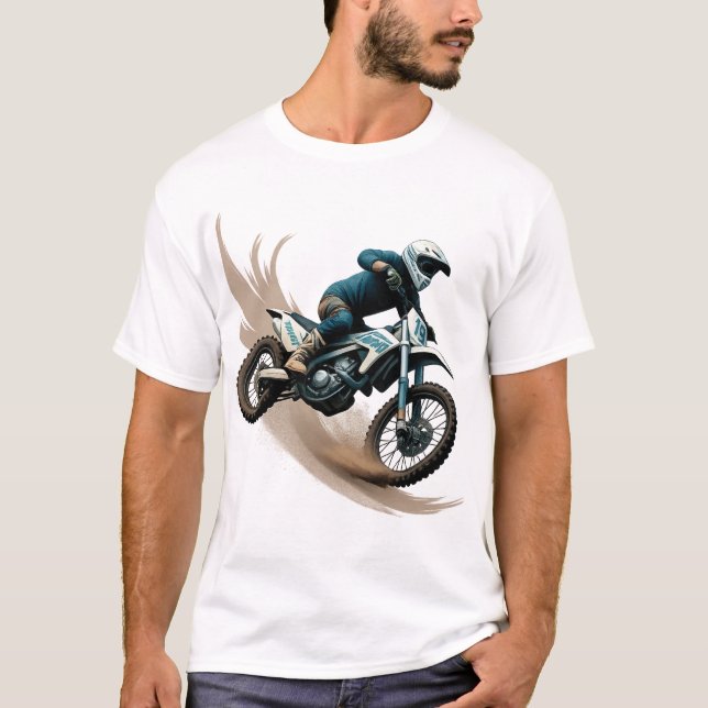 Extreme Motocross Rider Feel the Thrill Tee (Front)