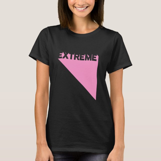 Extreme Pink Modern Gym Fitness Workout Gym Traini T-Shirt (Front)