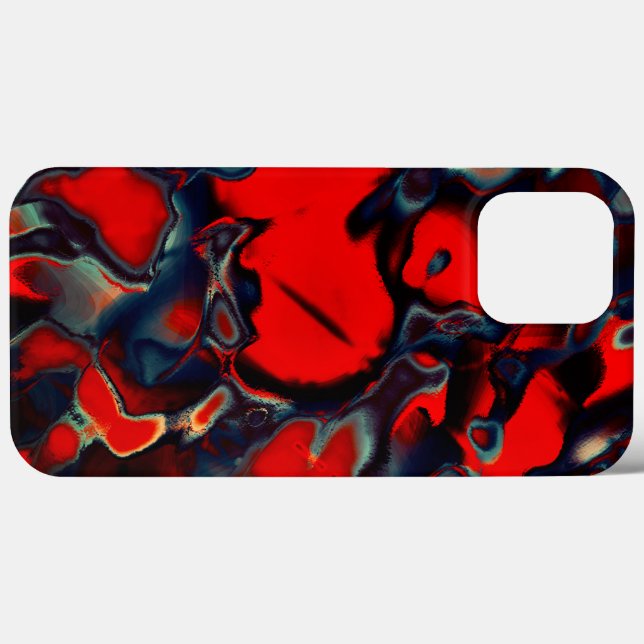 Extreme red spots on grey edges a dark background Case-Mate iPhone case (Back (Horizontal))