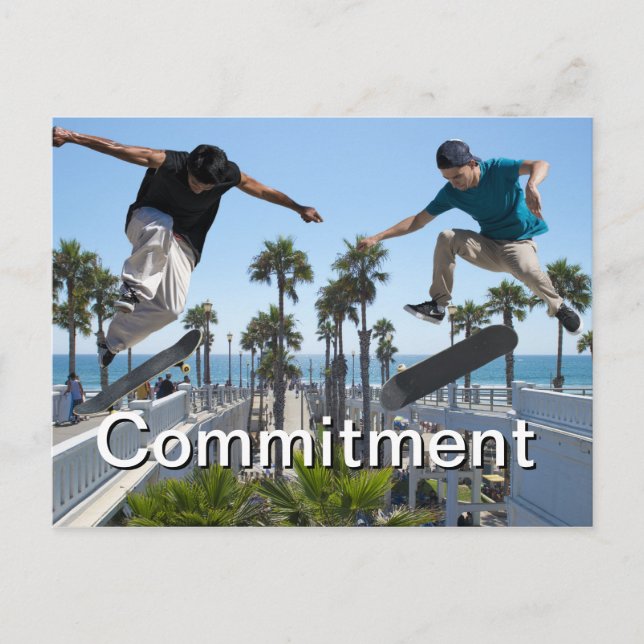 Extreme Skateboarding Commitment Card (Front)