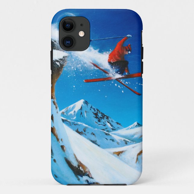 Extreme Skiing Case-Mate iPhone Case (Back)