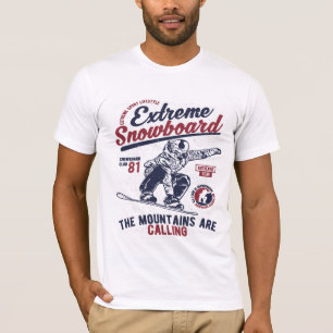 Extreme Snowboard, The Mountains are Calling T-Shirt