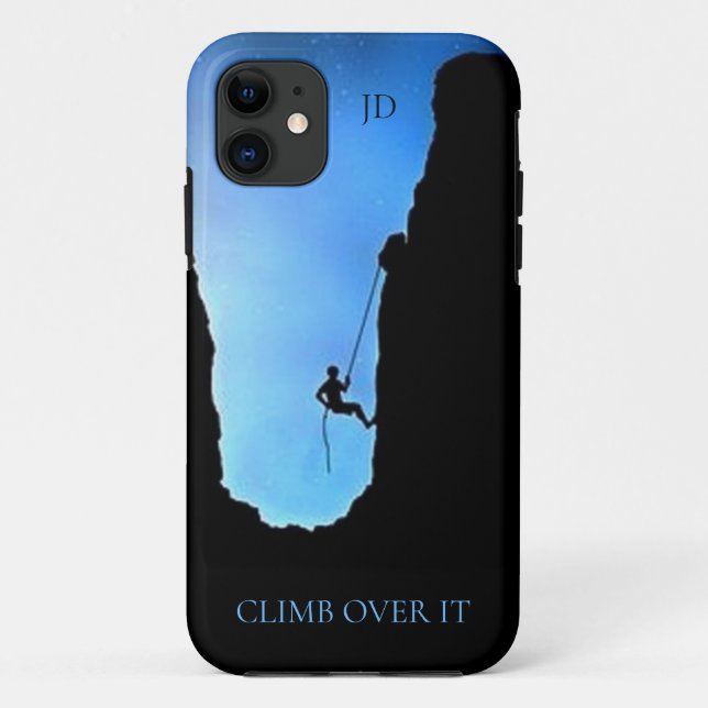 Extreme Sport Mountaineer with Monogram Case-Mate iPhone Case (Back)
