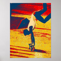 Extreme Sports Freestyle Skateboard Trick
