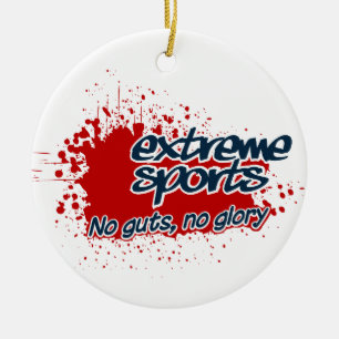 Extreme Sports ornament, customize Ceramic Ornament
