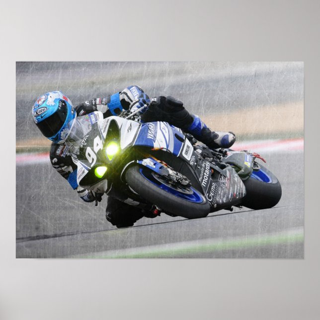 Extreme Sports Poster:Guy on Motocross Bike Poster (Front)
