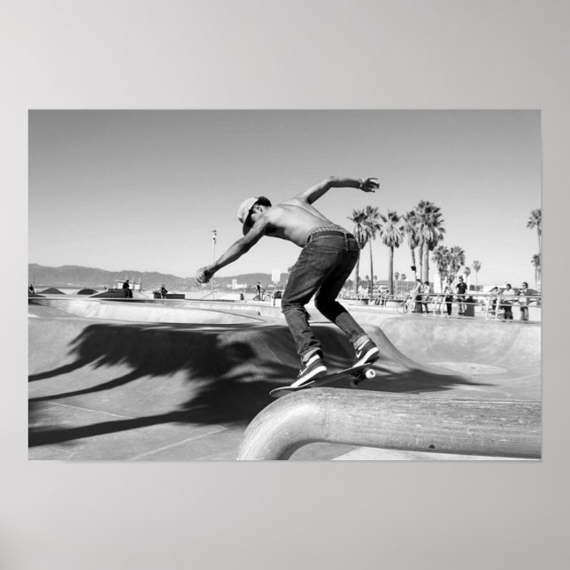 Extreme Sports Poster: Skateboarder doing Tricks Poster (Front)