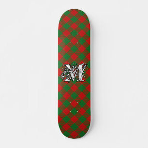Extreme Tartan Clan Moncreiffe Monogram Skateboard