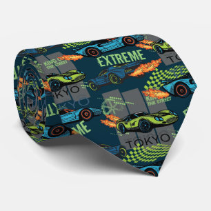 Extreme Tokyo Street Racing Pattern Tie