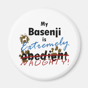 Extremely Naughty Basenji Magnet