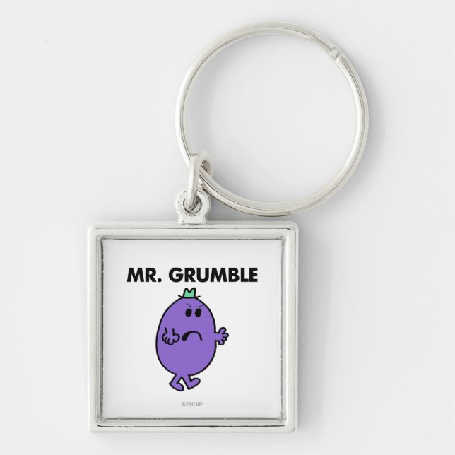 Extremely Unhappy Mr. Grumble Keychain (Front)