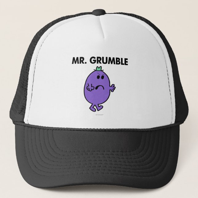 Extremely Unhappy Mr. Grumble Trucker Hat (Front)