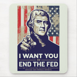 Extrémité de Jefferson le tapis de souris de Fed