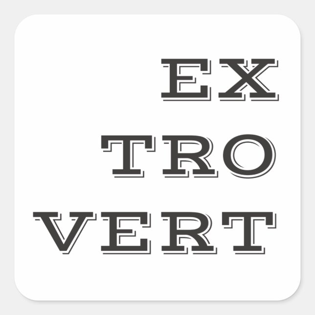Extrovert Stickers (Front)
