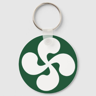 Extruded Basque Cross Keychain