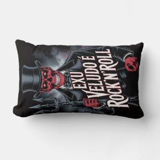Exu Veludo is Rock'N'Roll #1 Lumbar Pillow