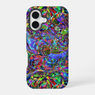 Exuberant Colour Flowing Abstract iPhone 16 Case