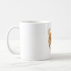 Exuberant Golden Retriever Playtime - Dynamic Dog Coffee Mug