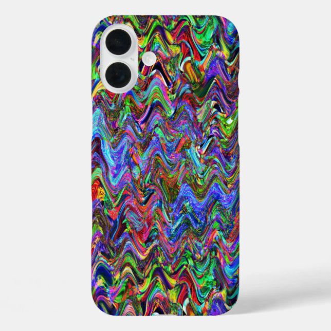 Exuberant Zigzag Artist Colours Case-Mate iPhone Case (Back)