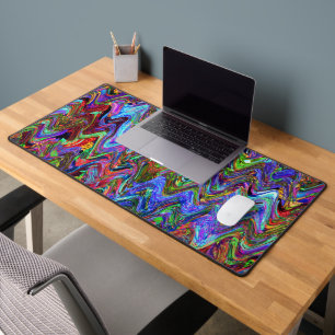 Exuberant Zigzag Artist Colours Desk Mat