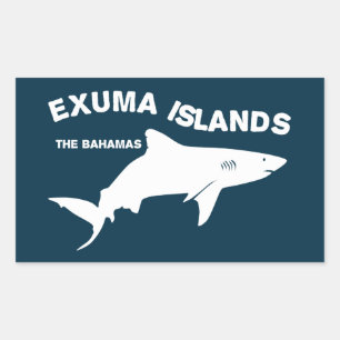 Exuma Islands - Bahamas Shark Diving Sticker