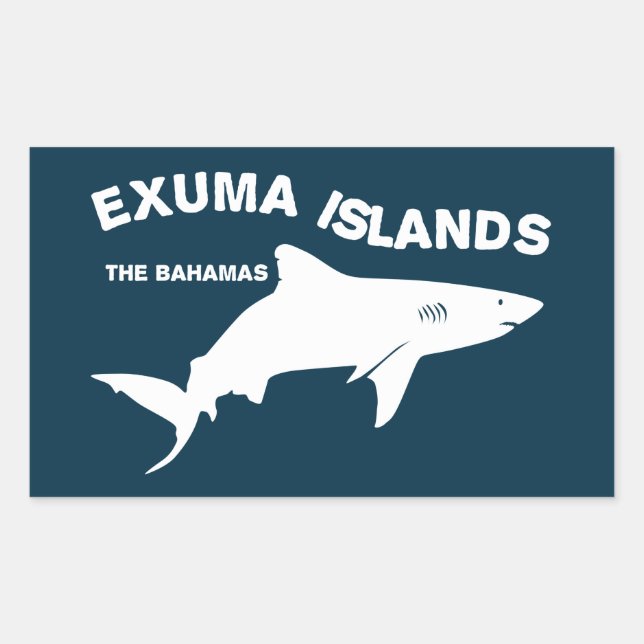 Exuma Islands - Bahamas Shark Diving Sticker (Front)