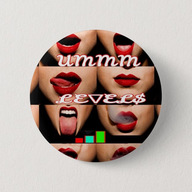 $exy lip$ 2 inch round button (Front)