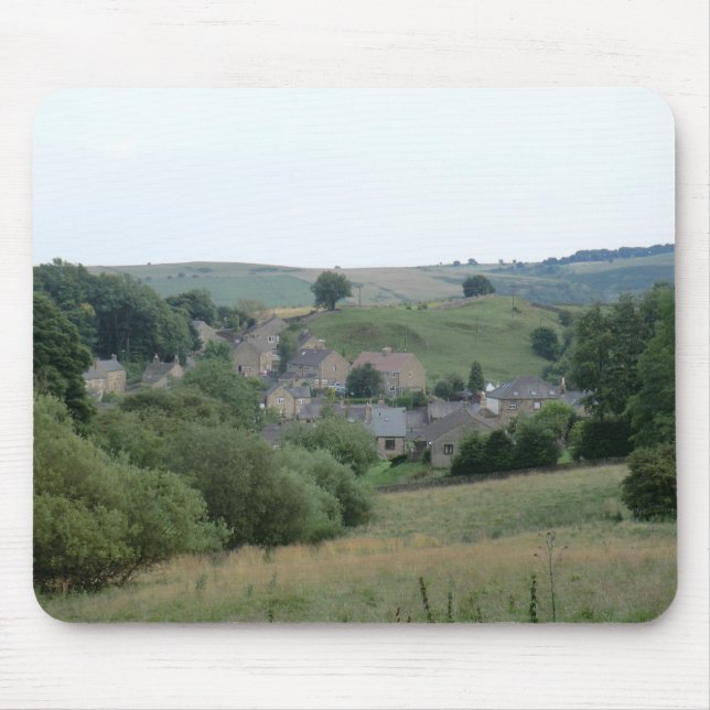 Eyam, the Historic Plague Village in Derbyshire Mouse Pad (Front)