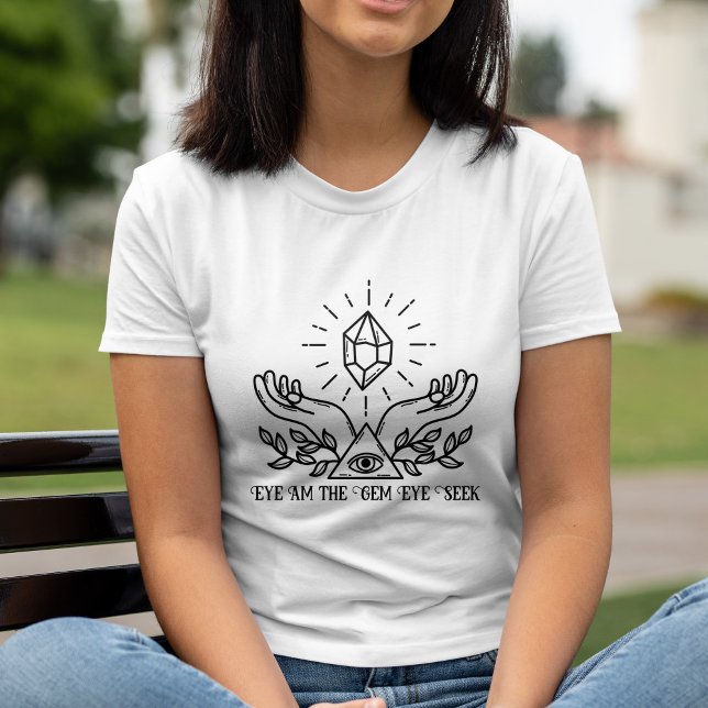 Eye Am Mystical Gemstone Hands & Pyramid Tri-Blend Shirt (Eye Am Mystical Gemstone Hands & Pyramid Tri-Blend Shirt)