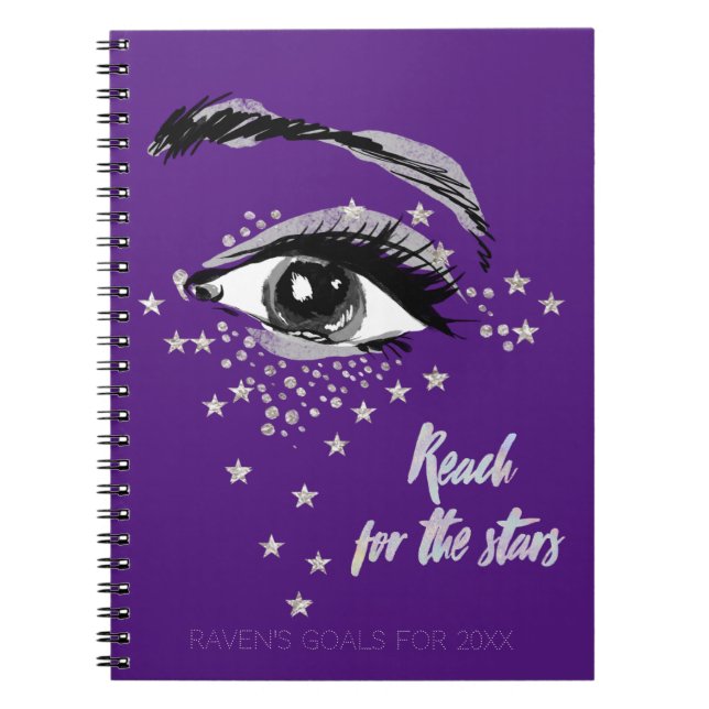 Eye and Stars Goals Notebook (Front)