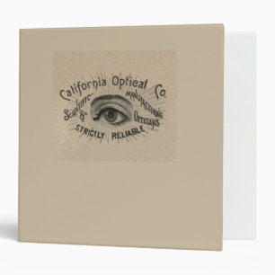 Eye Antique Advertising Optical Binder
