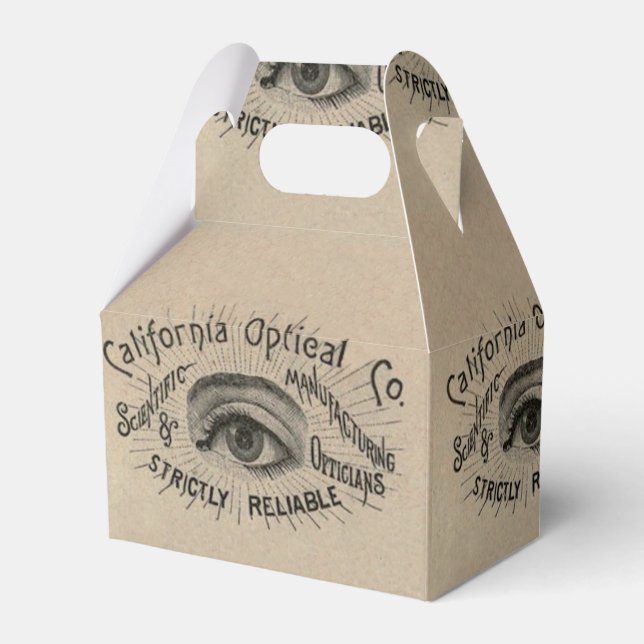 Eye Antique Advertising Optical Favor Box (Front Side)