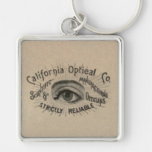 Eye Antique Advertising Optical Keychain