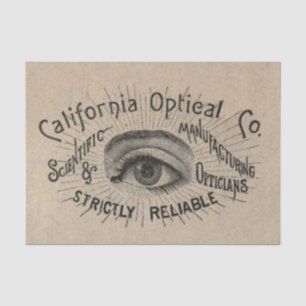 Eye Antique Advertising Optical Tissue Paper