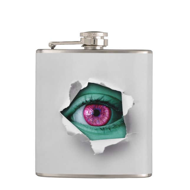 Eye Art Hip Flask (Front)