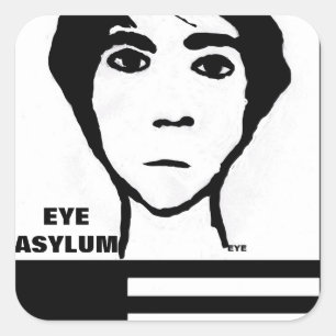EYE ASYLUM SQUARE STICKER