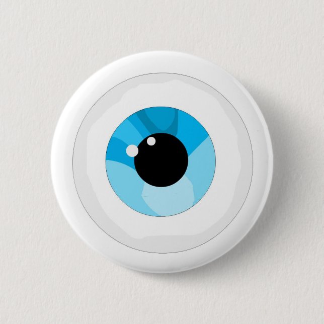 Eye ball 2 inch round button (Front)