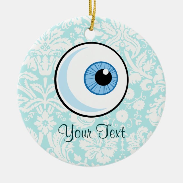Eye Ball; Cute Ceramic Ornament (Front)