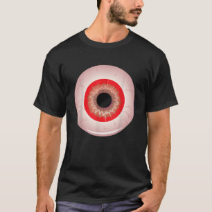Eye ball Lazy Halloween Costume Spooky Scary Funny T-Shirt