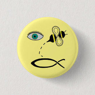 Eye Bee Christian 1 Inch Round Button