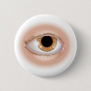 Eye body part illustration 2 inch round button