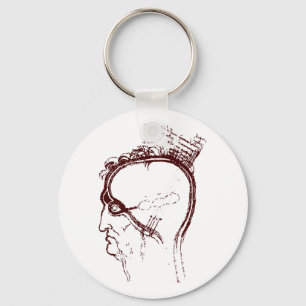 eye/brain study keychain