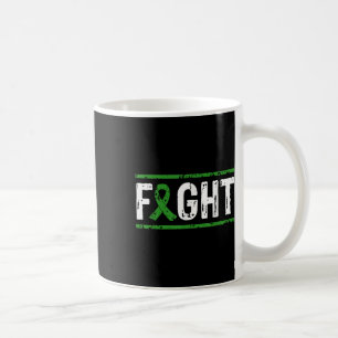 Eye Cancer Awareness Fight Cancer Green Ribbon  Coffee Mug