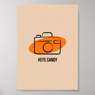 Eye Candy Camera - Minimalist Photography Art Poster