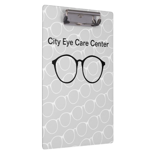 Eye Care Eyeglasses Theme Clipboard (Right)