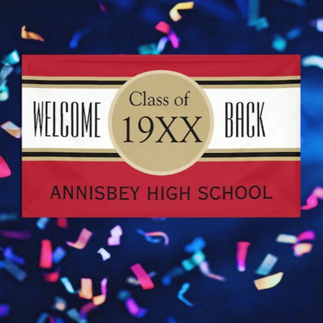 Eye catcher! Custom Class Reunion Welcome Banner (Creator Uploaded)