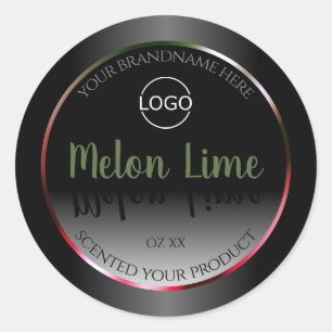 Eye Catching Black White Product Labels Add Logo