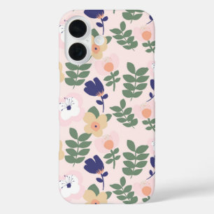 Eye-Catching Bold Flower Motif Phone Case – Colorf