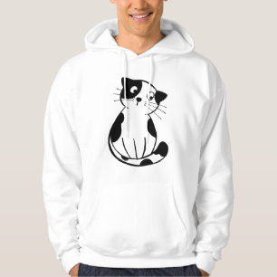 Eye catching cute cat mark graphic crafted for hoodie