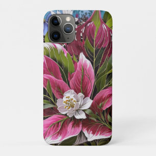 Eye-catching floral fantasy iPhone 11 pro case